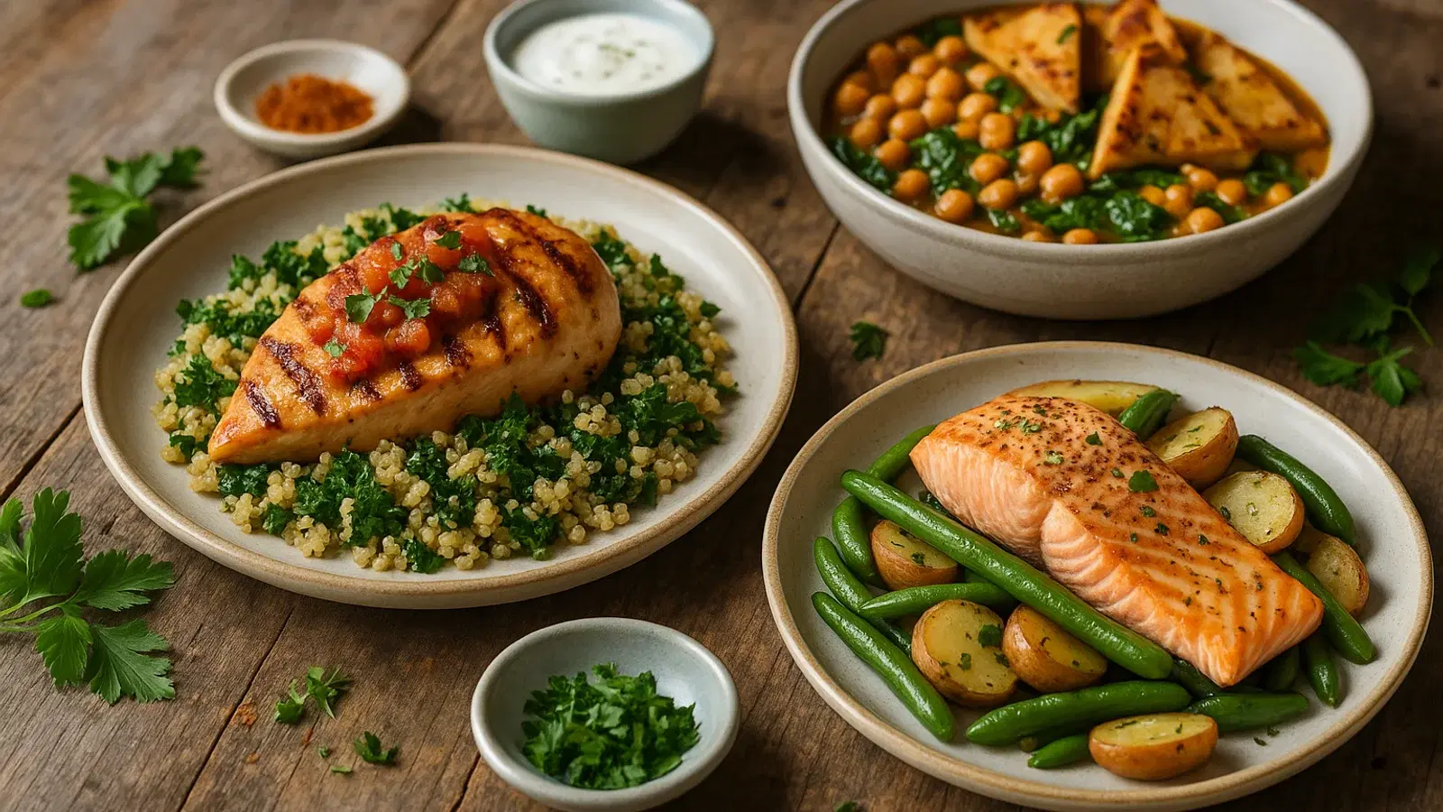 High-Protein Meals recipe category hero image